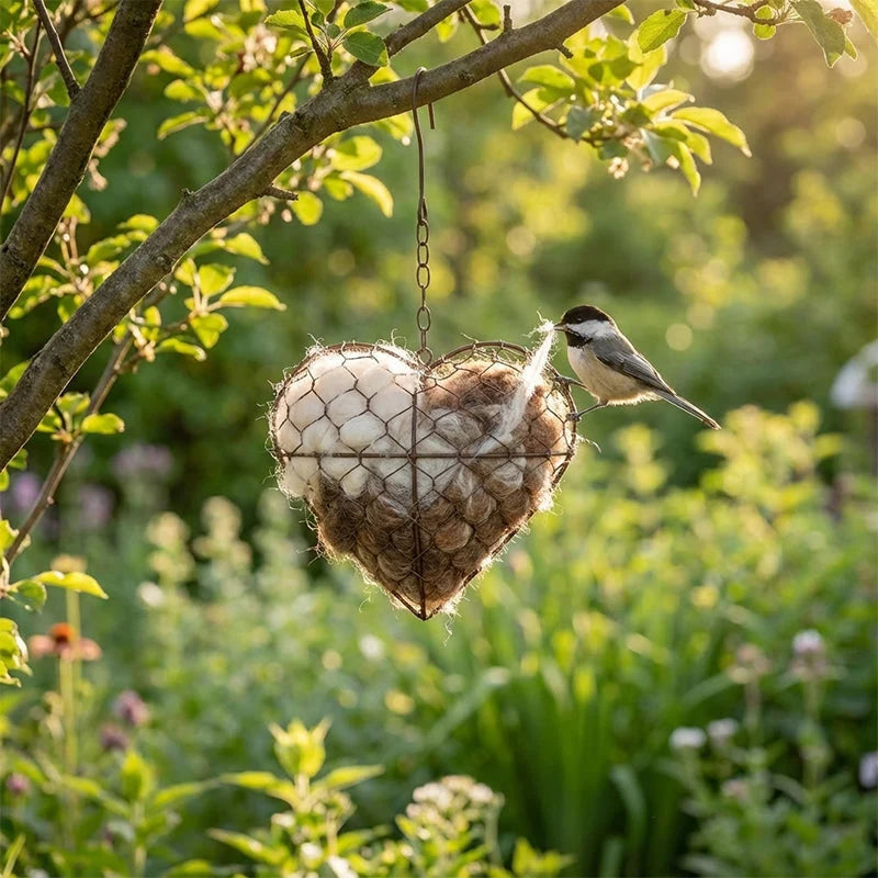 Garden Hanging Ornament | Heart-Shaped, Handmade & Lightweight