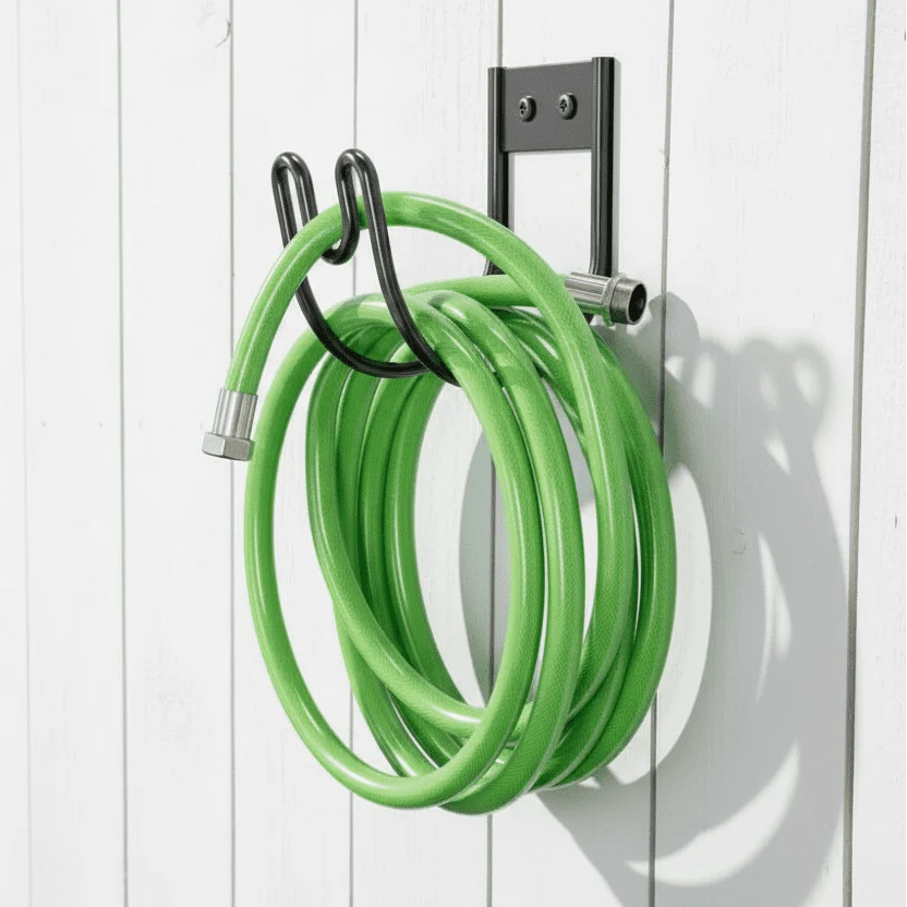Garden Hose Holder | Durable Metal Wall-Mounted | 13 x 17.5 x 10.5 cm