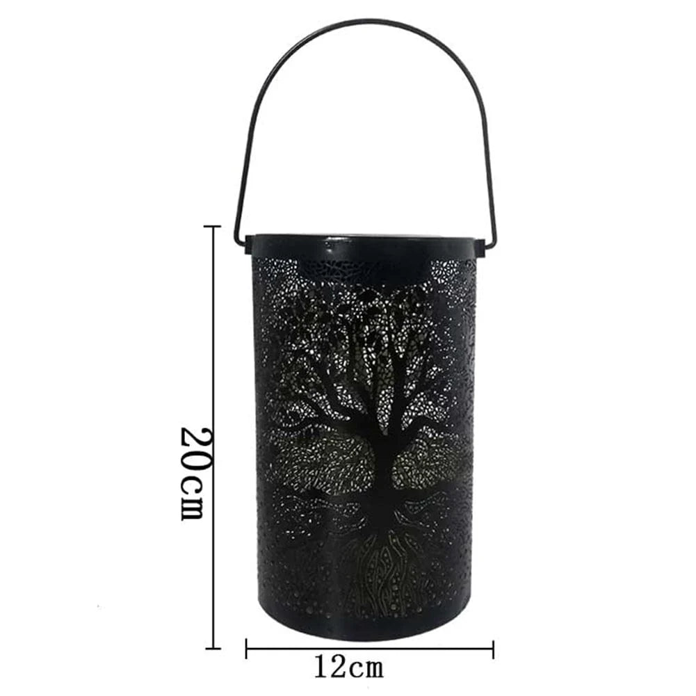 Garden Lantern | Solar-Powered Shadow-Projecting & Weather-Resistant