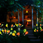 Garden Solar Stake Lights | Balloon-Shade Multicolored & Swaying | Set of 6
