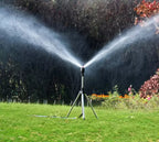 Garden Sprinkler | Stainless Steel Tripod & 360° Rotating Head | Adjustable 6–12 m