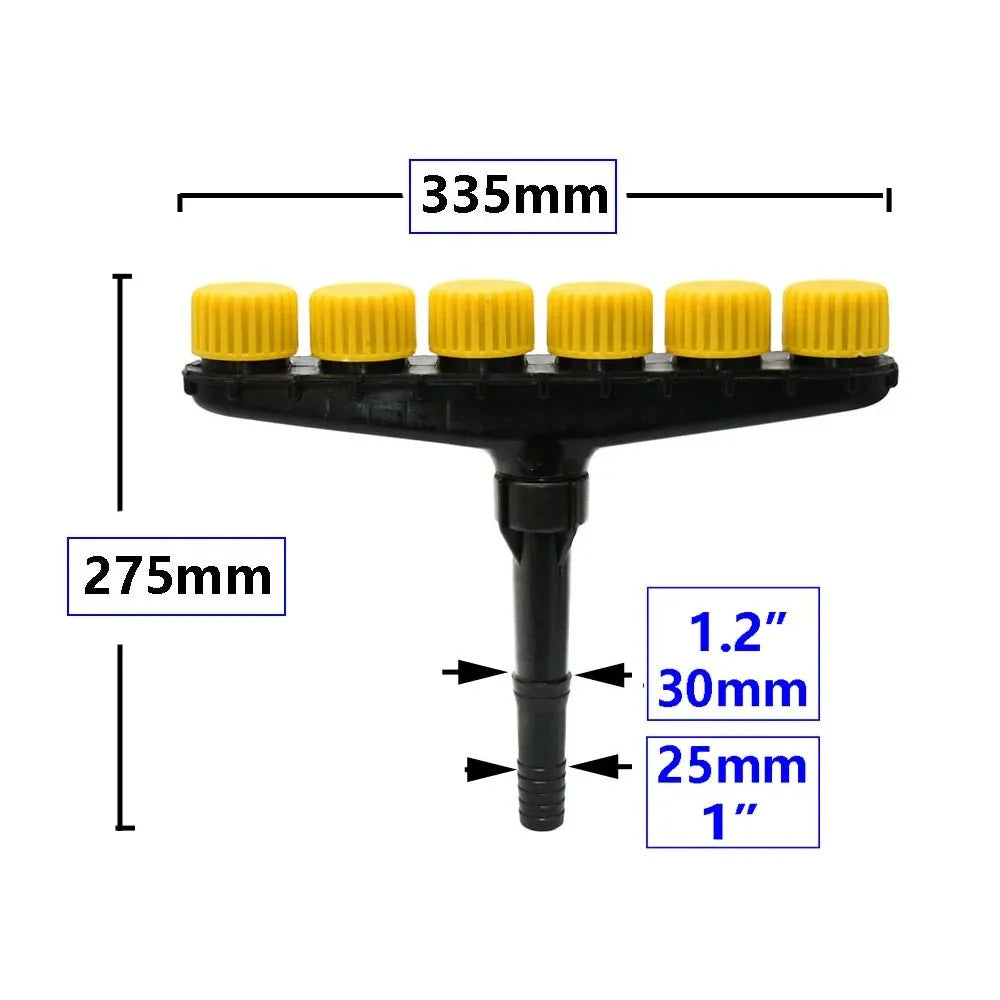 Garden Sprinkler | Wide Coverage & Fits 1"/1.2" Hoses