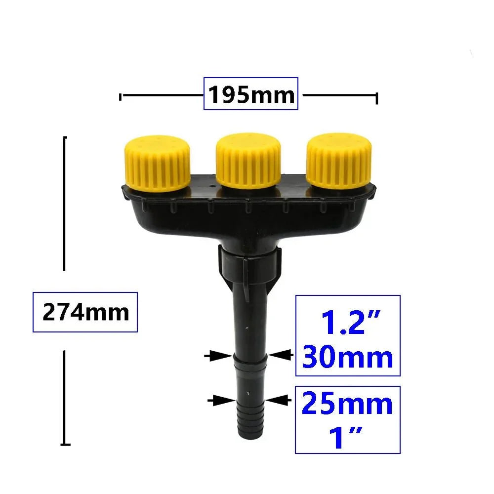 Garden Sprinkler | Wide Coverage & Fits 1"/1.2" Hoses