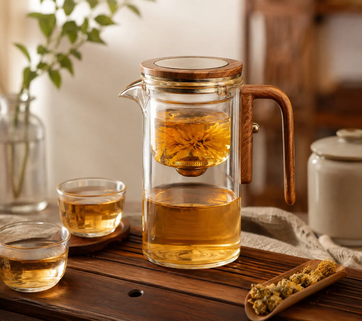 Glass Teapot | Borosilicate Glass & Built-In Infuser | 500ml & 700ml
