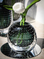 Glass Vase | Handblown Murano & Bubble Texture | 30 cm