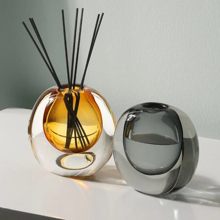 Glass Vase | Handblown Murano & Bubble Texture | 30 cm
