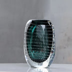Glass Vase | Handblown Murano & Bubble Texture | 30 cm