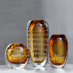 Glass Vase | Handblown Murano & Bubble Texture | 30 cm