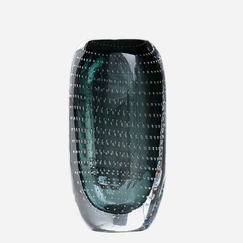 Glass Vase | Handblown Murano & Bubble Texture | 30 cm