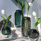 Glass Vase | Handblown Murano & Bubble Texture | 30 cm