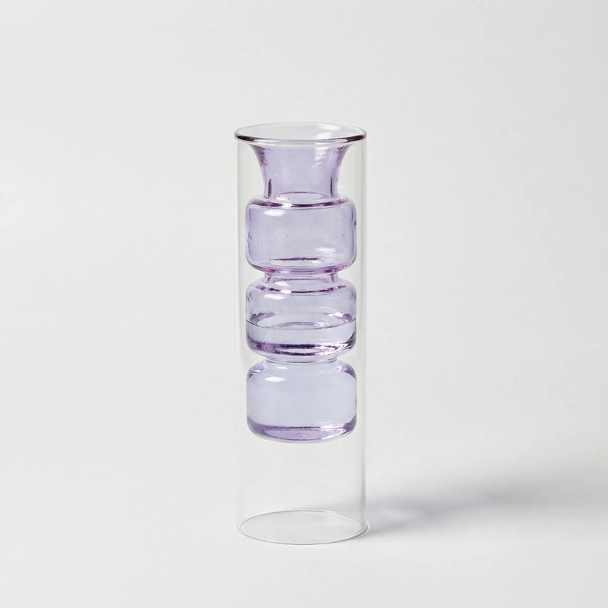 Glass Vase | Handmade Sculptural Double-Walled