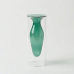 Glass Vase | Handmade Sculptural Double-Walled