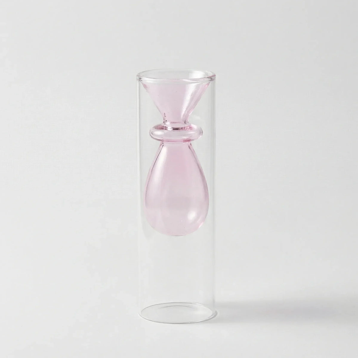 Glass Vase | Handmade Sculptural Double-Walled