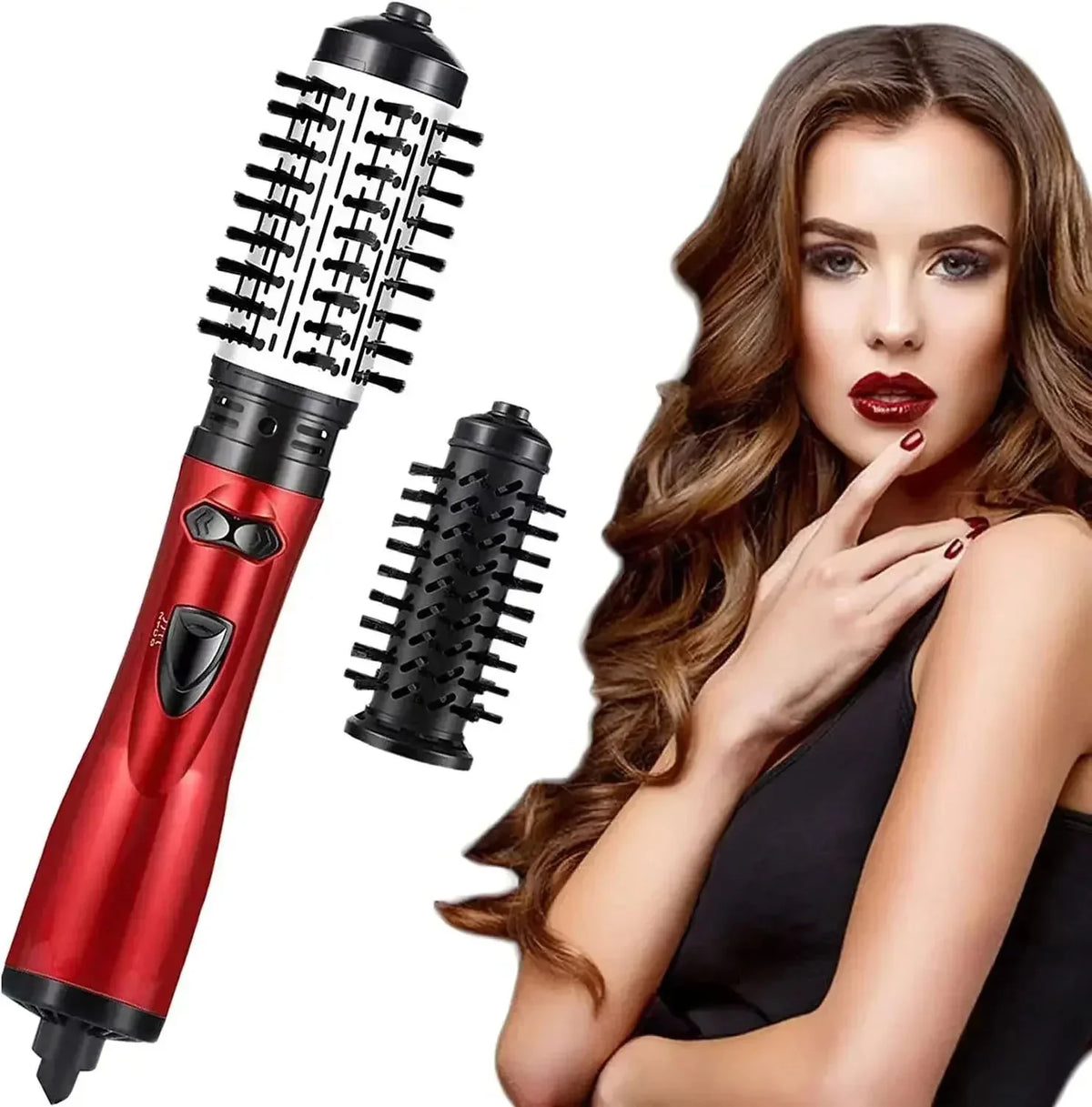 Hair Dryer & Styler | 2-in-1 Rotating Tourmaline Ceramic & Ionic | Dual Voltage