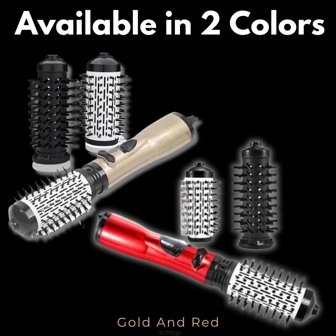 Hair Dryer & Styler | 2-in-1 Rotating Tourmaline Ceramic & Ionic | Dual Voltage