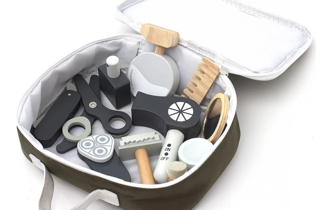 Hairdresser Playset | Wooden Realistic Tools & Belt Pouch