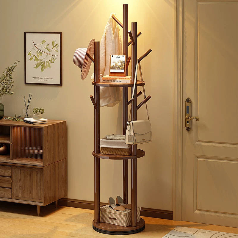 Hall Tree | Solid Pine & Swivel Tree-Branch Design | 165 cm