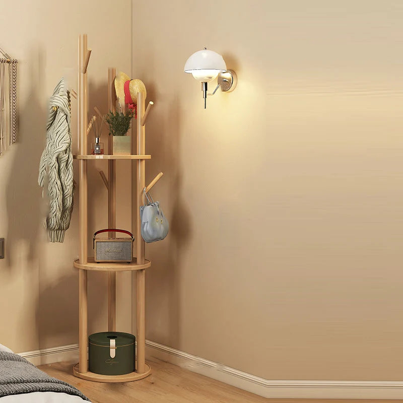 Hall Tree | Solid Pine & Swivel Tree-Branch Design | 165 cm