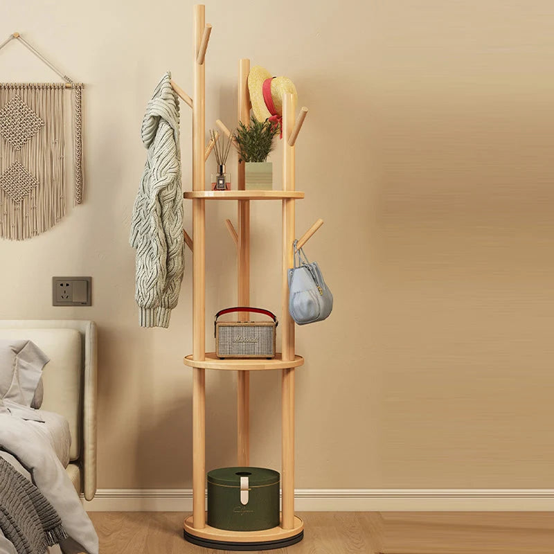 Hall Tree | Solid Pine & Swivel Tree-Branch Design | 165 cm