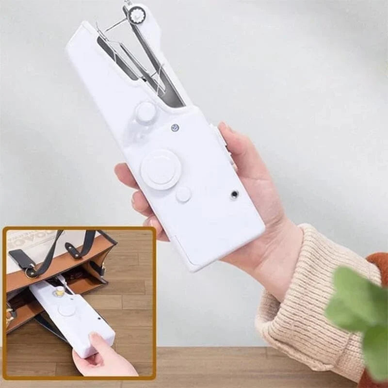 Handheld Sewing Machine | Cordless One-Hand Operation | Includes 6 Bobbins