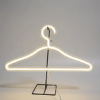Hanger-Shaped Lamp | Neon-Style Mood Light & USB-Powered | 39 cm