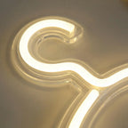 Hanger-Shaped Lamp | Neon-Style Mood Light & USB-Powered | 39 cm