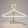 Hanger-Shaped Lamp | Neon-Style Mood Light & USB-Powered | 39 cm