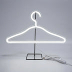 Hanger-Shaped Lamp | Neon-Style Mood Light & USB-Powered | 39 cm