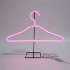 Hanger-Shaped Lamp | Neon-Style Mood Light & USB-Powered | 39 cm