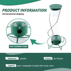 Hanging Bird Feeder | Squirrel-Proof Spinning Perch & Metal | 4 Feeding Ports