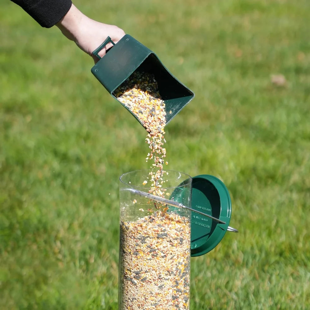 Hanging Bird Feeder | Squirrel-Proof Spinning Perch & Metal | 4 Feeding Ports