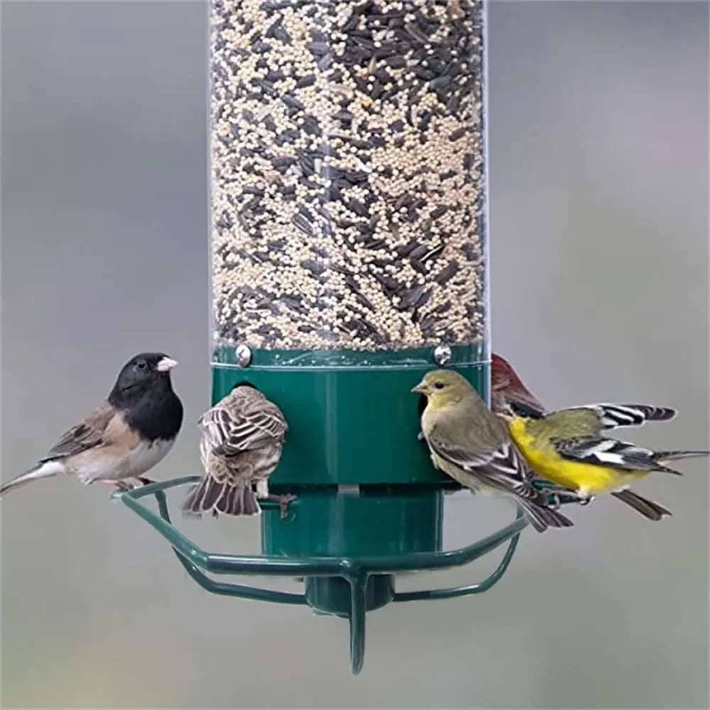Hanging Bird Feeder | Squirrel-Proof Spinning Perch & Metal | 4 Feeding Ports