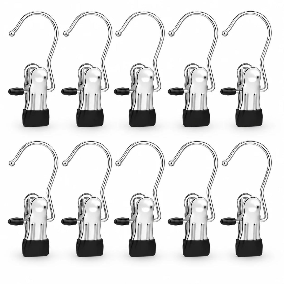 Hanging Clips | Anti-Slip Rubber Grip & Space-Saving | 10 Or 20 Pcs