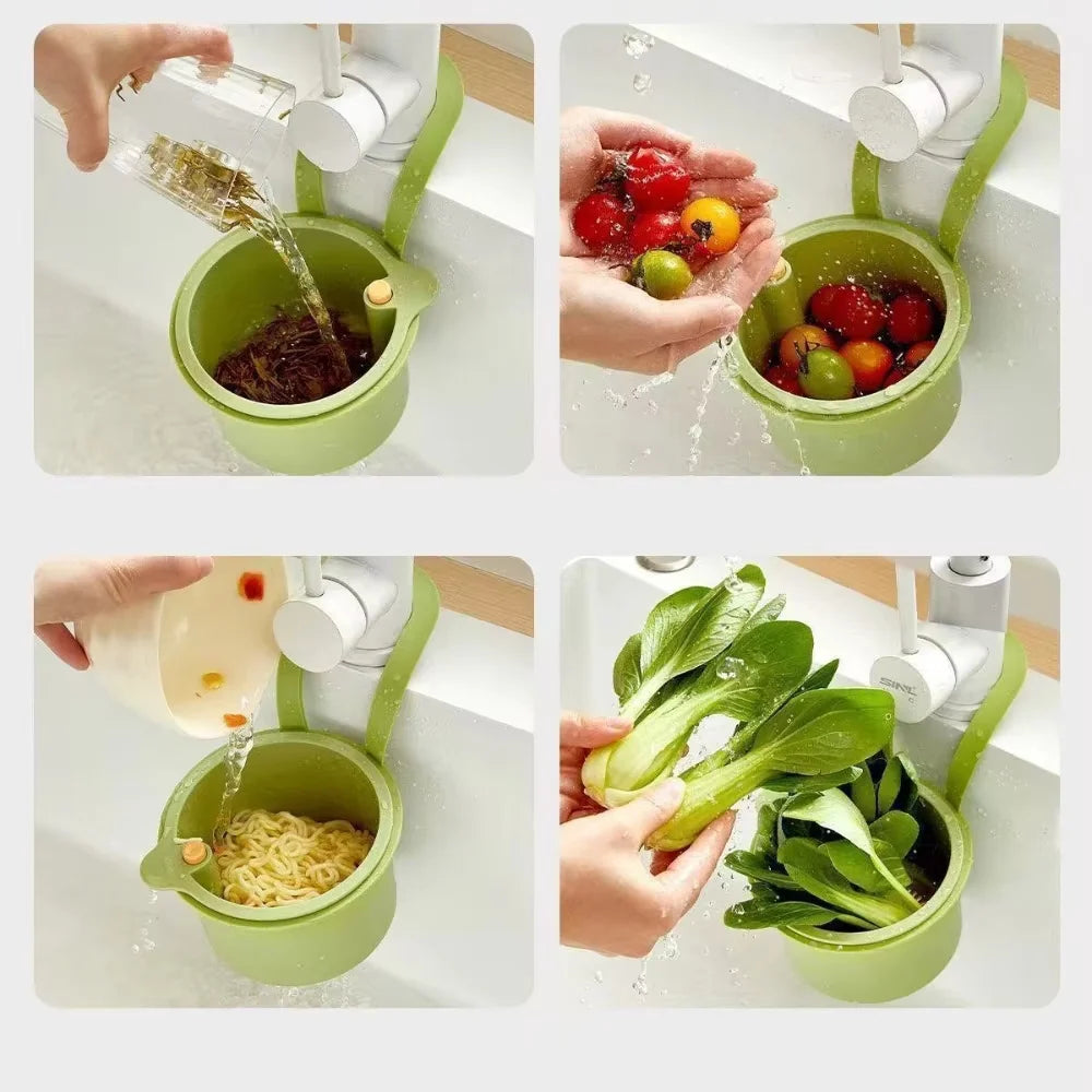 Hanging Drip Basket | Two-Part Filter & One-Click Emptying