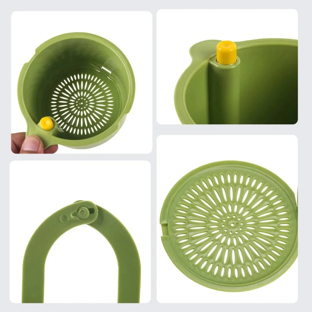 Hanging Drip Basket | Two-Part Filter & One-Click Emptying