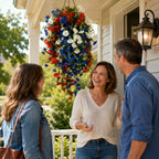 Hanging Flower Basket | Integrated LED Lighting & Silk Flowers | Indoor & Outdoor
