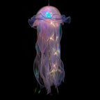 Hanging Jellyfish Lamp | Colorful Shimmering LED & Battery-Powered | 50 x 20 cm