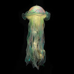 Hanging Jellyfish Lamp | Colorful Shimmering LED & Battery-Powered | 50 x 20 cm