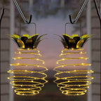 Hanging Lantern | Solar-Powered & Weatherproof | Pineapple Design