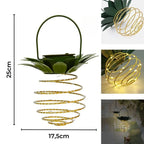 Hanging Lantern | Solar-Powered & Weatherproof | Pineapple Design