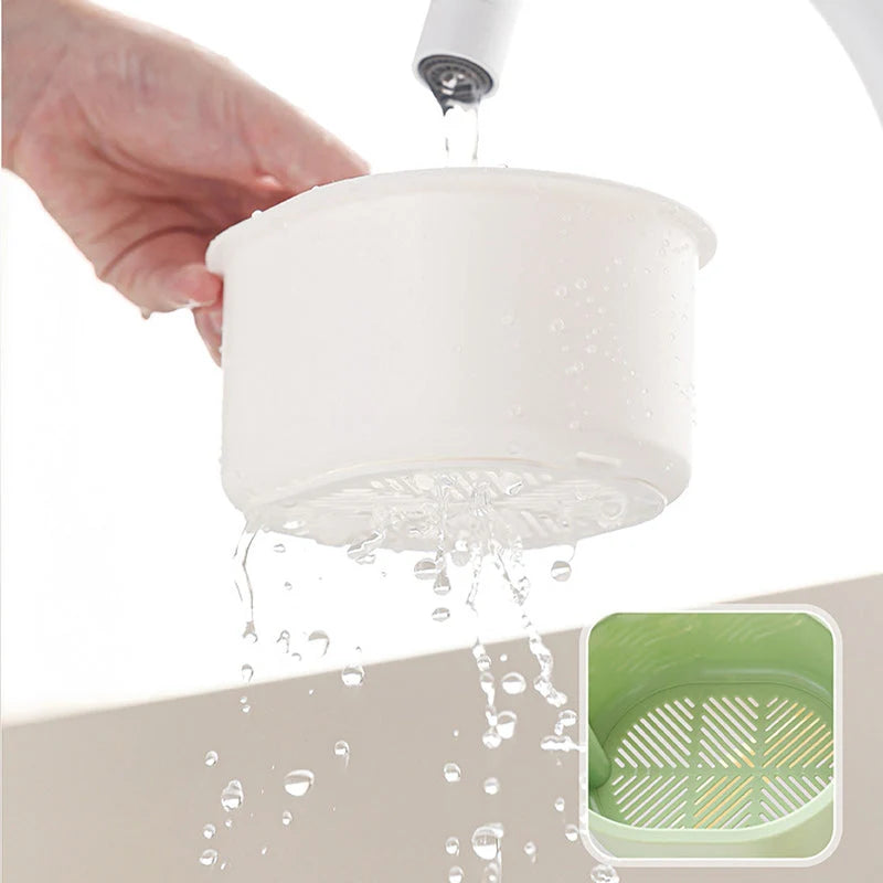 Hanging Sink Strainer Basket | Fine Stainless Steel Mesh & Lock-Release