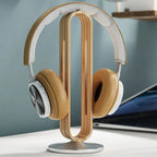 Headphone Stand | Minimalist Wood & Metal