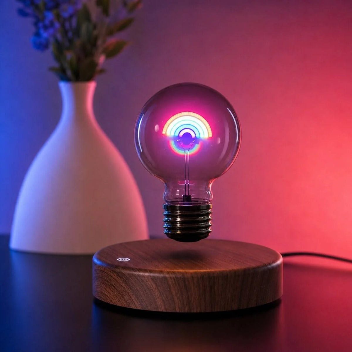 Heart Lamp | Magnetic Floating LED & Rainbow Effect