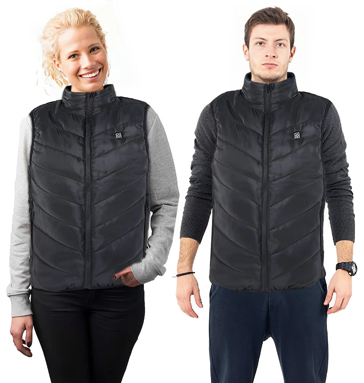 Heated Vest | USB-Powered & Battery Included | 4 Carbon-Fiber Heaters