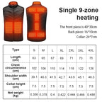 Heated Vest | USB-Powered & Battery Included | 4 Carbon-Fiber Heaters