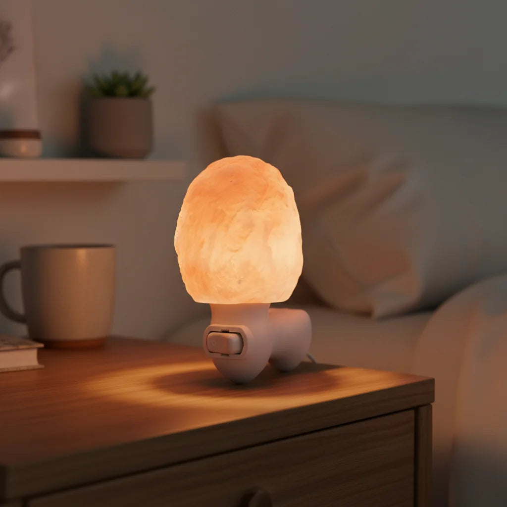 Himalayan Salt Lamp | Warm & Soothing Glow | Plug-In Night Light