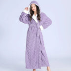 Hooded Robe | Plush Knit & Super-Absorbent | Front Patch Pockets