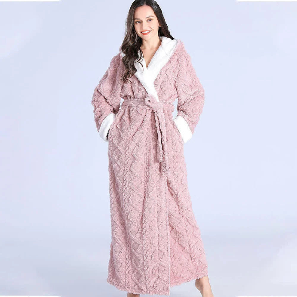 Hooded Robe | Plush Knit & Super-Absorbent | Front Patch Pockets