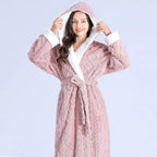 Hooded Robe | Plush Knit & Super-Absorbent | Front Patch Pockets