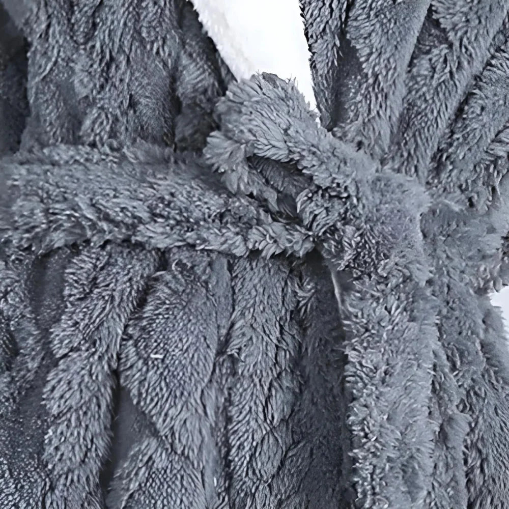 Hooded Robe | Plush Knit & Super-Absorbent | Front Patch Pockets